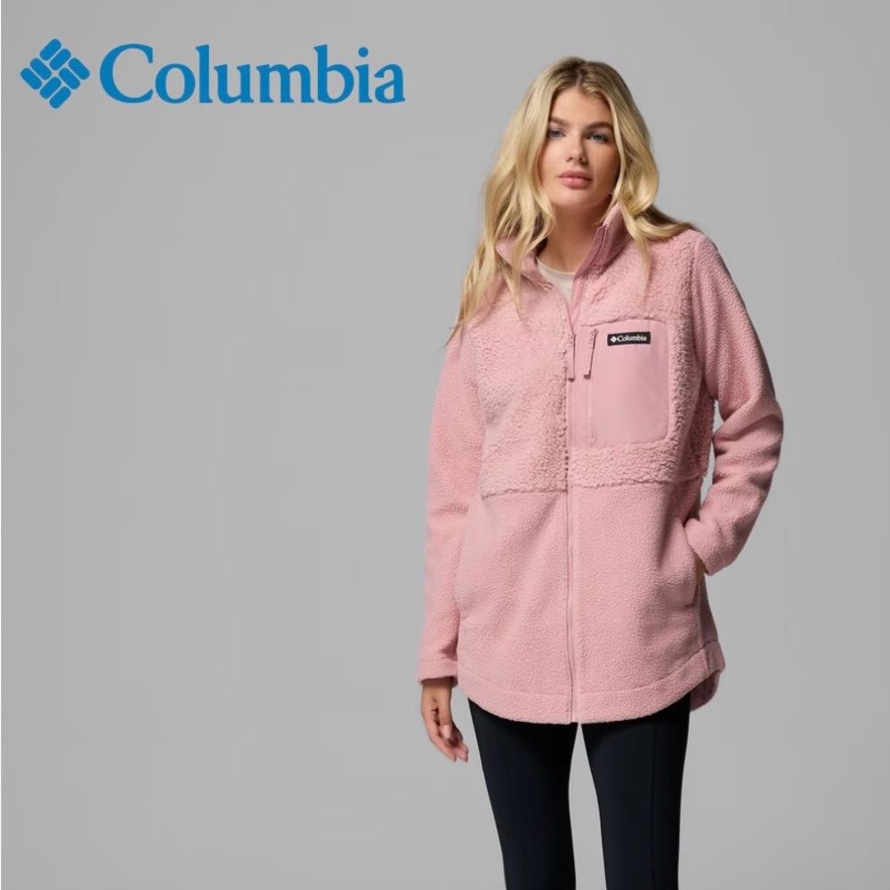 Pink Sherpa/ Fleece NWT Columbia Jacket